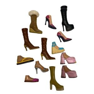 Bratz Lot of 13 Doll Single Replacement Shoes Heels Sandals 3 Pairs Flaws